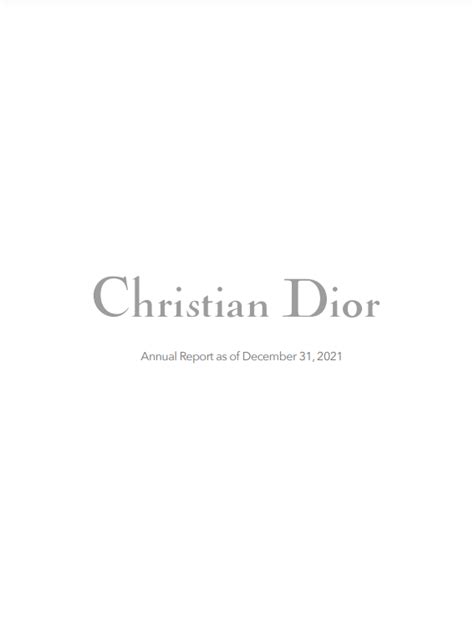 christian dior annual report|dior annual report 2022 pdf.